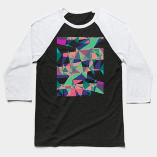 Geometric triangle pattern abstract Baseball T-Shirt